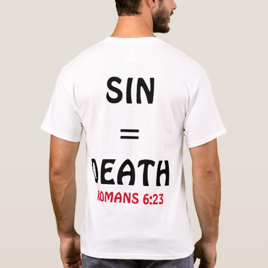 Shirt voor het leven en de dood Evangelisme (Achterkant)
