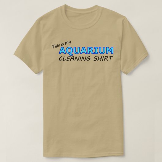 Shirt voor het reinigen van aquarium 2 (Design voorkant)