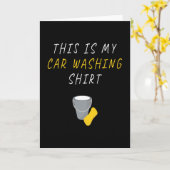 Shirt voor het wassen van auto's Auto Kaart (Gele Bloem)