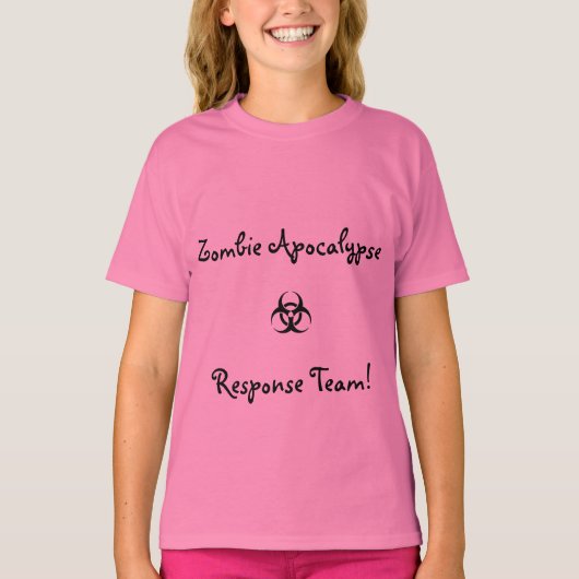 Shirt voor jongeren - zombie apocalypse-reactietea (Voorkant)