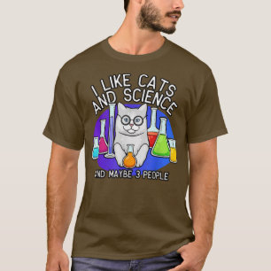 Shirt voor katten en natuurwetenschappen, kattenbr
