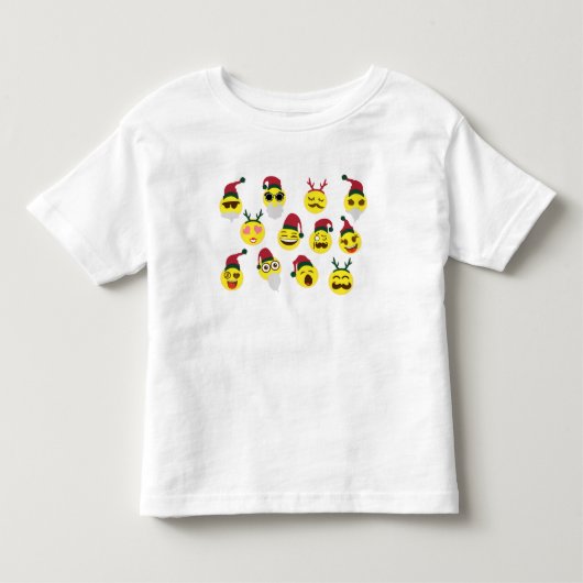 Shirt voor kerstmis Emoji (Voorkant)