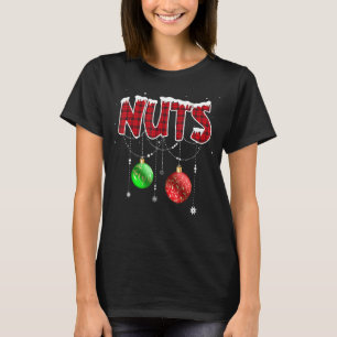 Shirt voor kerstmis komt overeen met koeskots