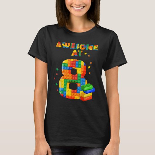 Shirt voor kinderen 8 bouwblokken T (Voorkant)