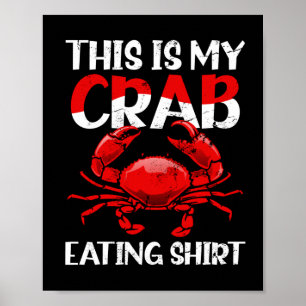 Shirt voor krabbenwinning T-Shirt naar voorspelde Poster