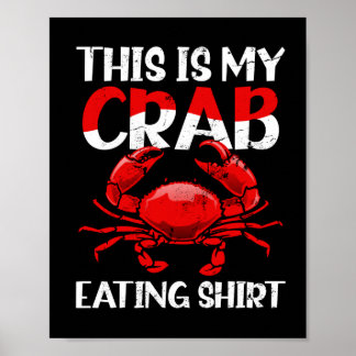 Shirt voor krabbenwinning T-Shirt naar voorspelde  Poster