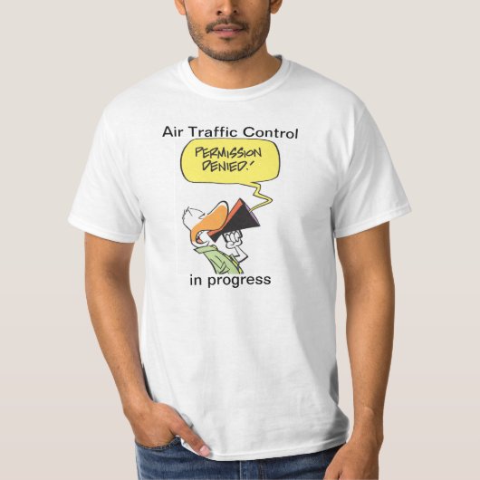 Shirt voor luchtverkeersleiding Humor (Voorkant)