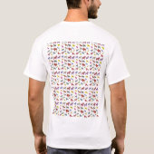 Shirt voor meerkleurige Dala Horses (Achterkant)
