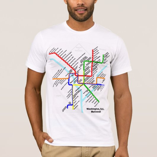 Shirt voor metro in Washington DC (Voorkant)