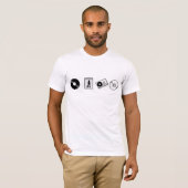 Shirt voor muziekevolutie (Voorkant volledig)