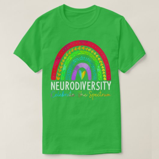 Shirt voor neurodiversiteit Autisme Spectrum ASD A (Design voorkant)