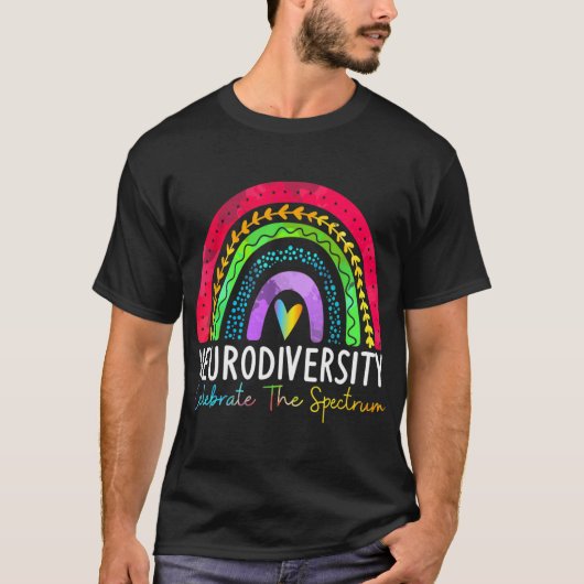 Shirt voor neurodiversiteit Autisme Spectrum ASD A (Voorkant)