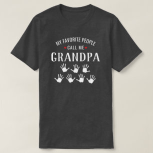 Shirt voor opa of oma 7 kleinkinderen handafdruk