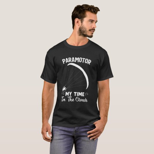 Shirt voor paramotoring: Funny Word Cloud Art Para (Voorkant volledig)