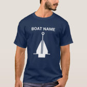 Shirt voor racebby's met zeilboot (Voorkant)