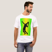 shirt voor silhouette-groene serveerdienst (Voorkant volledig)