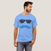 shirt voor snor en zonnebrillen (Voorkant volledig)