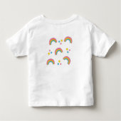 Shirt voor speciale regenboogontsteking met naam (Achterkant)