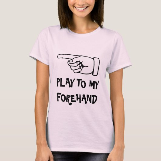 Shirt voor tennis voor vrouwen met grappig citaat  (Voorkant)