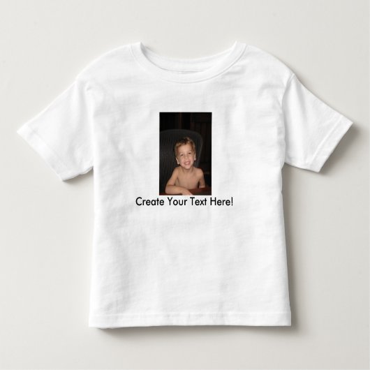 Shirt voor Toddler met aangepast Afbeelding en tek (Voorkant)