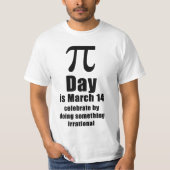 Shirt voor viering Pi Day (Voorkant)