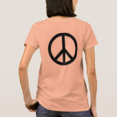 shirt voor vrede en liefde (Achterkant)