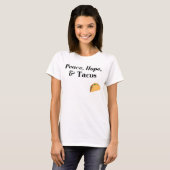 Shirt voor vrede, hoop en tacos (Voorkant volledig)