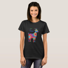 Shirt voor vrede, liefde en geiten