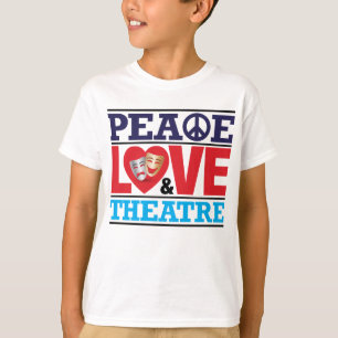 Shirt voor vrede, liefde en theater