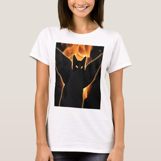 Shirt voor vrouwelijke demonkat (Voorkant)