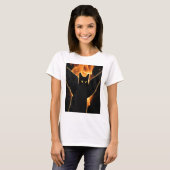 Shirt voor vrouwelijke demonkat (Voorkant volledig)
