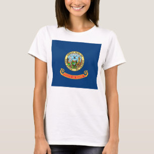 Shirt voor vrouwen T met vlag van de staat Idaho