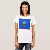 Shirt voor vrouwen T met vlag van Guam (Voorkant volledig)