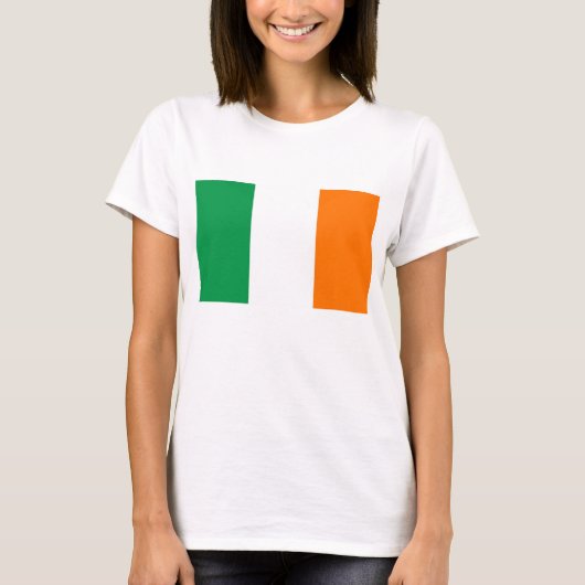 Shirt voor vrouwen T met vlag van Ierland (Voorkant)
