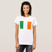 Shirt voor vrouwen T met vlag van Ierland (Voorkant volledig)