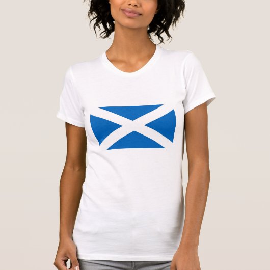Shirt voor vrouwen T met vlag van Schotland (Voorkant)