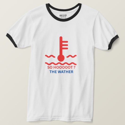 Shirt voor waarschuwing bij warm licht (Design voorkant)