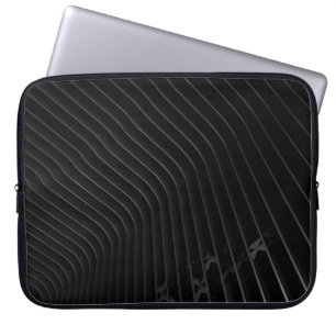 Shirt voor witte en zwarte strippen laptop sleeve