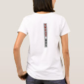 Shirt voor witte katoenspectrator, voor dames (Achterkant)
