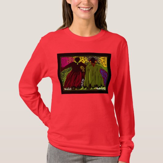 shirt "VROUWEN VLOEREN" LANGE SLAPEN (Voorkant)