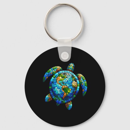 Shirt Zee op de Aarde Sleutelhanger (Voorkant)