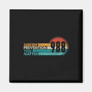 shirt Zelfmoordpreventie Lifeline 988 Awarenes Magneet