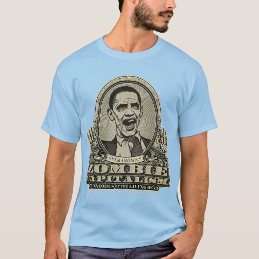 Shirt Zombie Capitalisme Obama Edition (Voorkant)