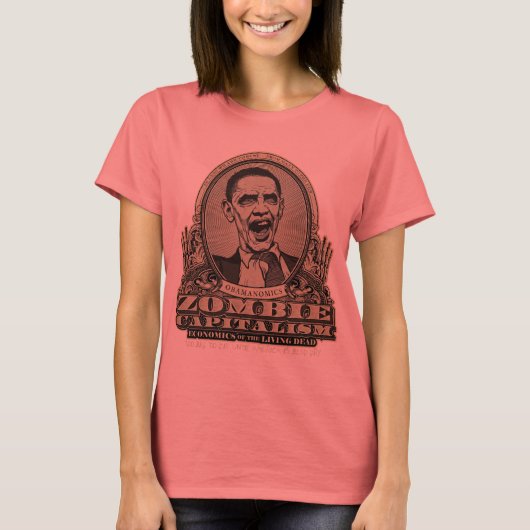 Shirt Zombie Capitalisme Obama Edition (Voorkant)