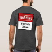 Shirt Zombie Zone (backprint) (Achterkant)