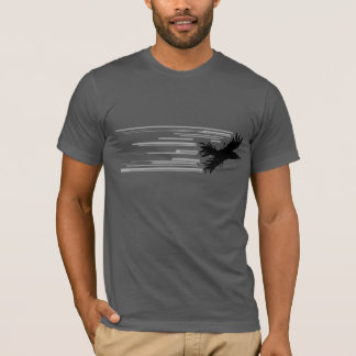 Shirt zwarte vogel