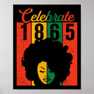 Shirt Zwarte Vrouwen vieren Onafhankelijkheidsdag  Poster