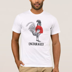Shirtcocking Aanmoedigd (zwarte tekst) Grappig T-shirt
