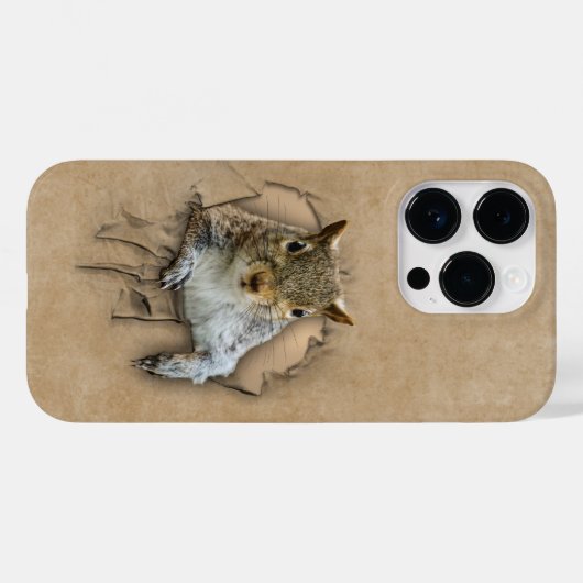 Shirten eekhoorn Case-Mate iPhone case (Achterkant (horizontaal))