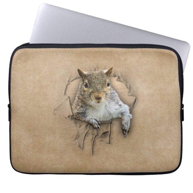 Shirten eekhoorn laptop sleeve (Voorkant)